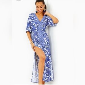 SOLD Lilly Pulitzer Remelle Maxi Deeper Coconut